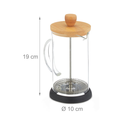 Filtru de cafea cu capac din bambus