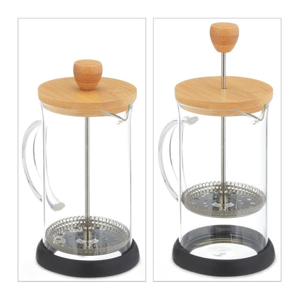 Filtru de cafea cu capac din bambus