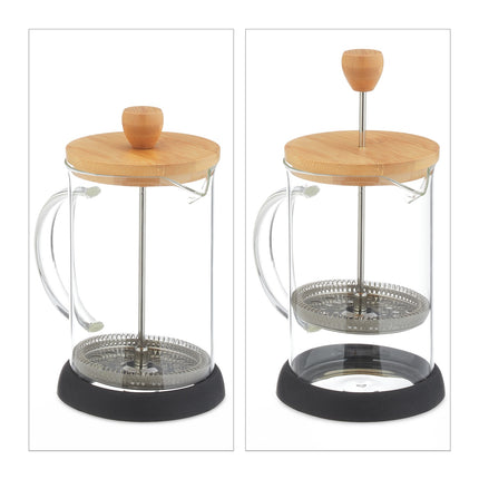 Filtru de cafea cu capac din bambus