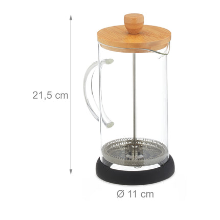 Filtru de cafea cu capac din bambus