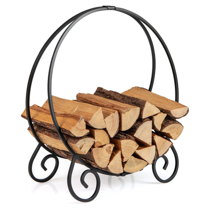 Suport metalic pliabil pentru lemne de foc, interior/exterior, 59 cm