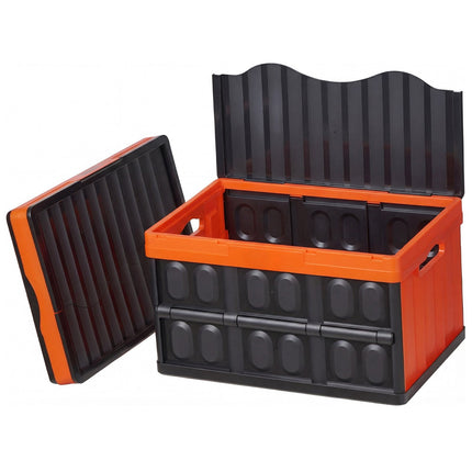 Collapsible Storage Bins With Lids, Stackable, 45L 3-Pack