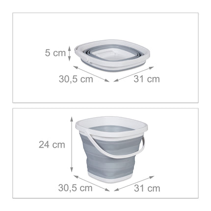 Găleată pliabilă de 10 litri