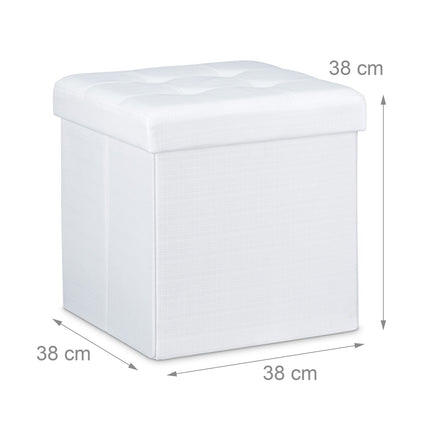 Scaun pliabil cu depozitare din material de in
