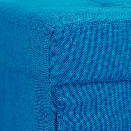 Collapsible stool with linen fabric storage