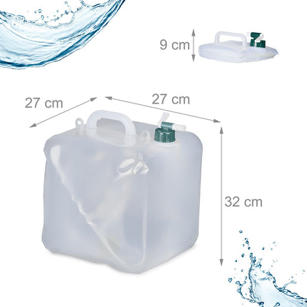 Bidon de apă pliabil Set de 4 20 l