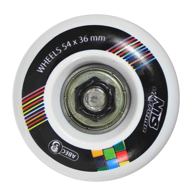Skateboard colorat, punte durabilă, lățime de 8 inchi