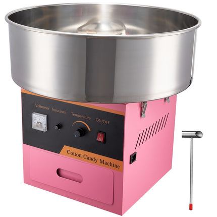 Commercial Cotton Candy Machine, 1000W, Pink
