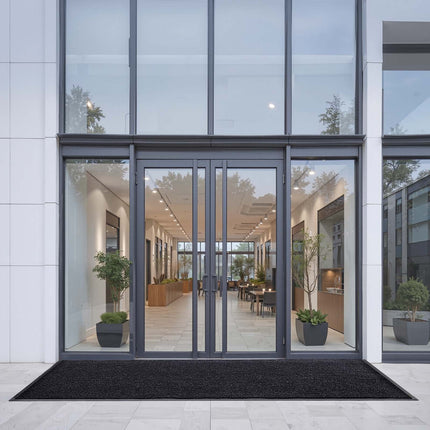 Commercial Entrance Mat 10 x 3 ft, PVC Backing, Grey