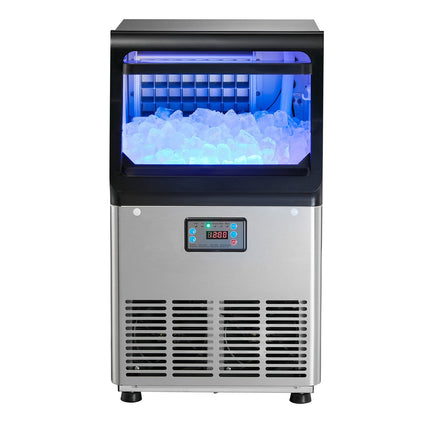 Commercial Ice Maker 36 kg Day, 6 kg Bin, Self-Cleaning