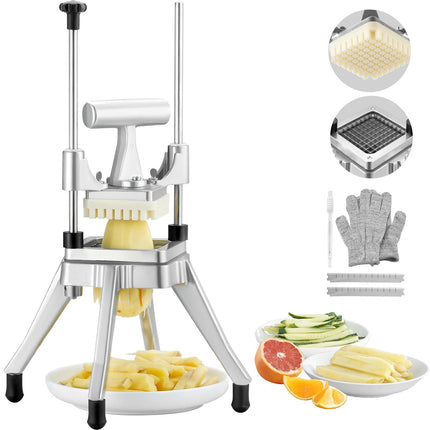 Commercial Vegetable Chopper, 3/8 in Blade, Stainless Steel