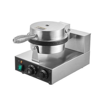 Commercial Waffle Cone Maker 1230W, Temp Timer Control