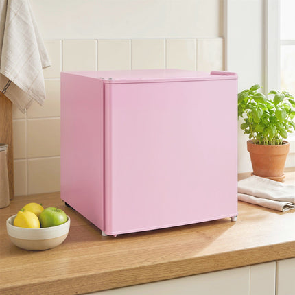 Congelator compact de 35 l cu ușă reversibilă, roz