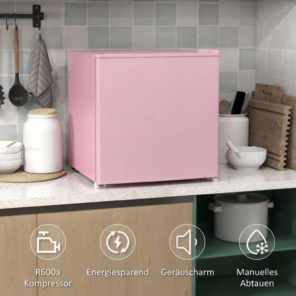 Congelator compact de 35 l cu ușă reversibilă, roz