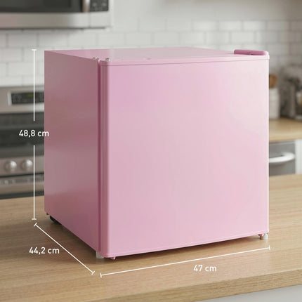 Congelator compact de 35 l cu ușă reversibilă, roz