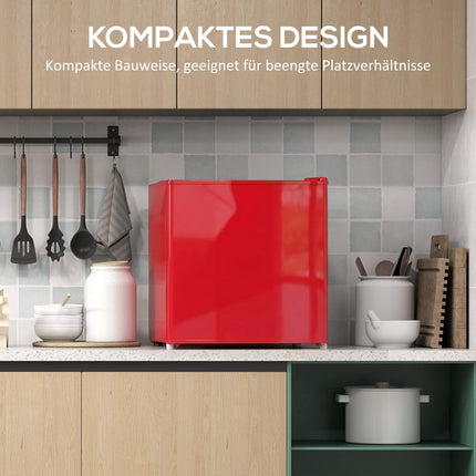 Congelator compact de 35 l cu ușă reversibilă, roșu