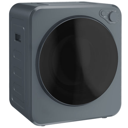 Uscător de rufe compact de 4 kg, 5 programe, tambur din oțel inoxidabil