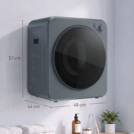 Uscător de rufe compact de 4 kg, 5 programe, tambur din oțel inoxidabil