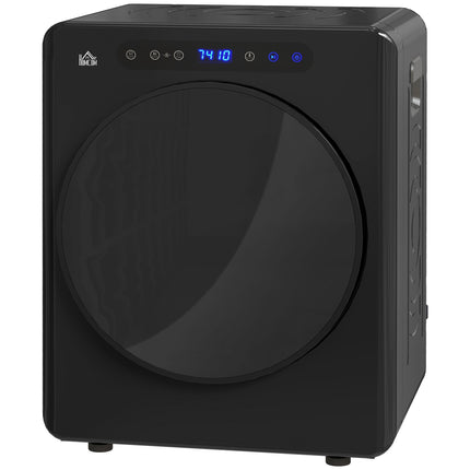 Uscător de rufe compact, capacitate 4 kg, 6 programe, negru