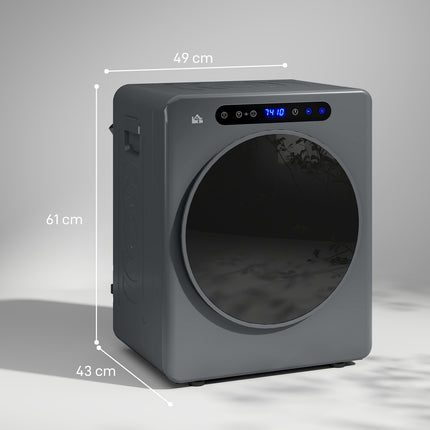 Uscător de rufe compact, capacitate 4 kg, 6 programe, control tactil