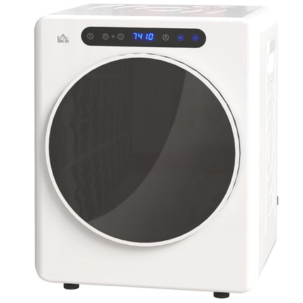 Uscător de rufe compact, capacitate 4 kg, control tactil, alb