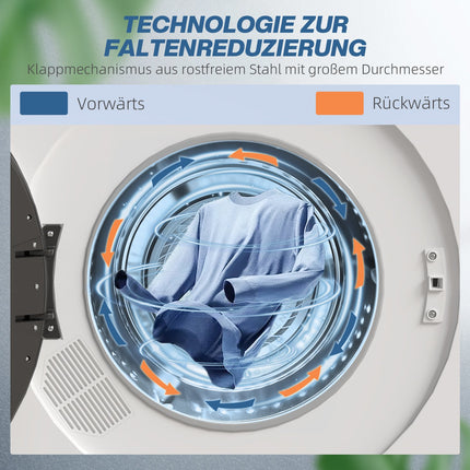 Uscător de rufe compact, capacitate 4 kg, control tactil, alb