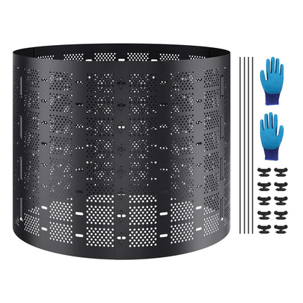 Compost Bin, 1000L Outdoor Expandable HDPE, Easy Setup