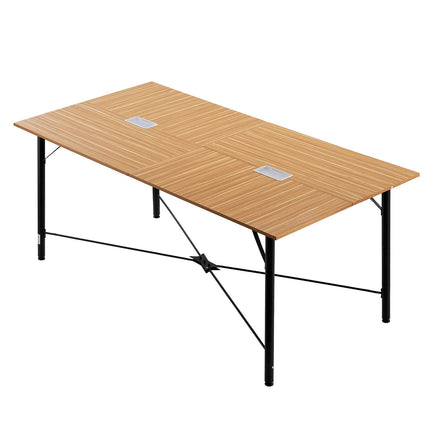 Conference Table 1800mm, Seats 6-8, Metal Legs