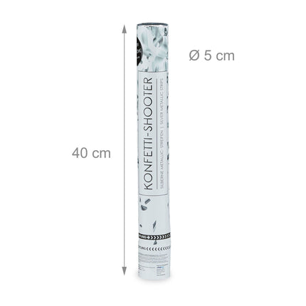 tun confetti 40 cm argint