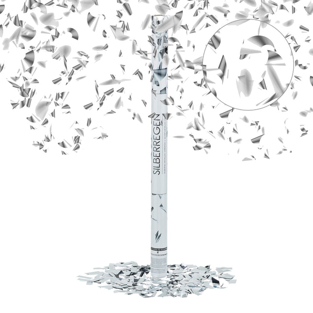 Tun confetti 80 cm argint