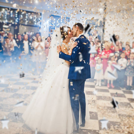 Stele de argint tun confetti