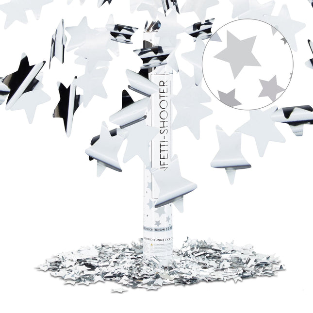 Stele de argint tun confetti