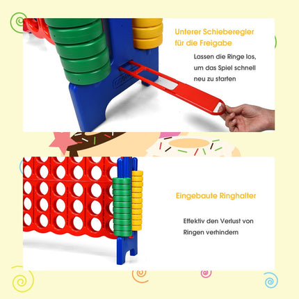 Connect Four Game 4 Wins Board Sets Patru la rând Joc cu 42 de inele Jumbo