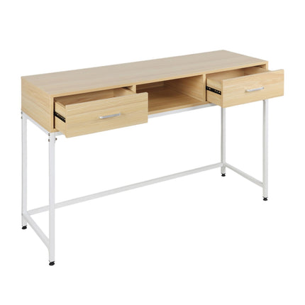 Masă consolă cu 2 sertare și raft - Stil scandinav