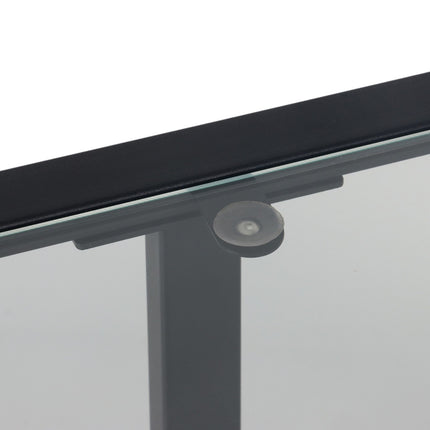Masă consolă cu 3 rafturi din sticlă - Design modern