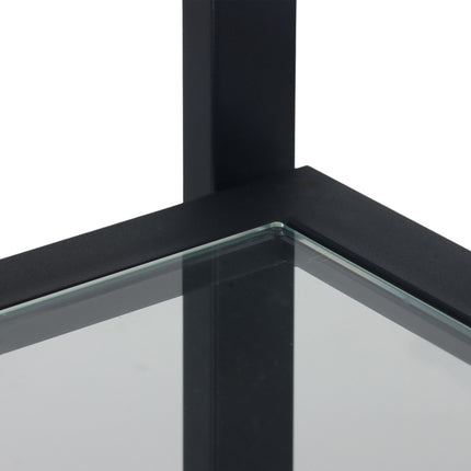 Masă consolă cu 3 rafturi din sticlă - Design modern
