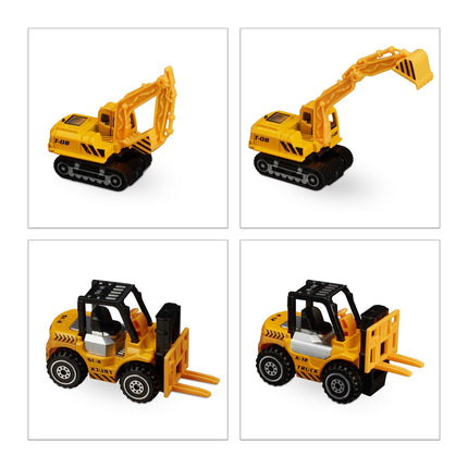 Vehicule de constructii pentru copii - set de 6