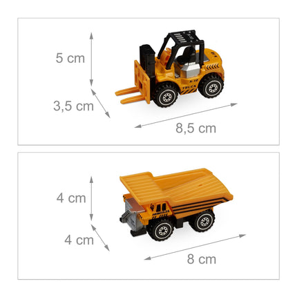 Vehicule de constructii pentru copii - set de 6