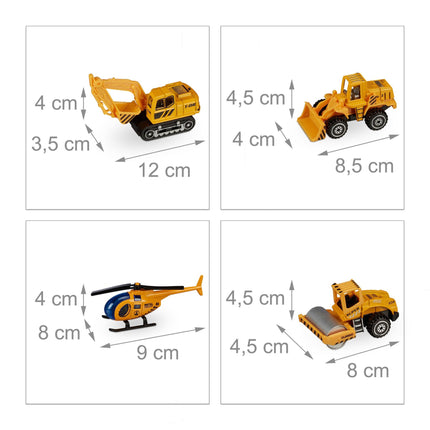 Vehicule de constructii pentru copii - set de 6