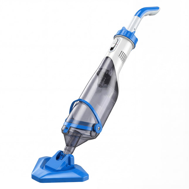 Aspirator de piscină fără fir, motor de 40 W, tijă telescopică