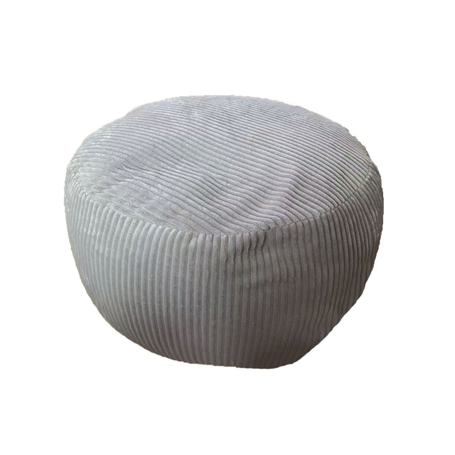 Corduroy Pouf – Round Floor Cushion, Boho Style