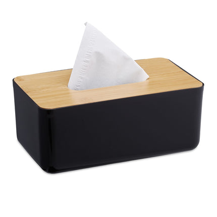 Cutie cosmetica pentru servetele de hartie cu capac din lemn