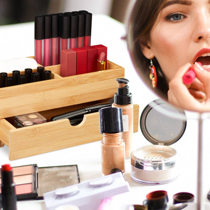 Suport cosmetic din bambus
