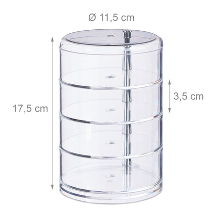 Suport cosmetic cu compartiment rotativ