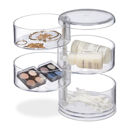 Suport cosmetic cu compartiment rotativ