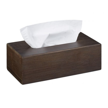 Cutie pentru servetele cosmetice Maro bambus