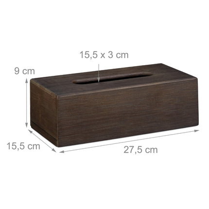 Cutie pentru servetele cosmetice Maro bambus