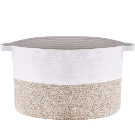 Cotton Rope Storage Basket, 67L, 20x20x13 In, Handles