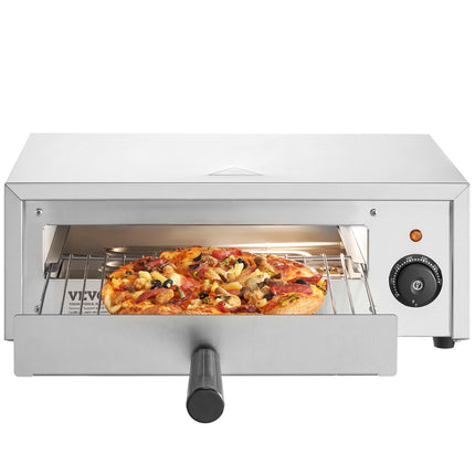 Countertop Electric Pizza Oven, 12-Inch, 1500W, Stainless