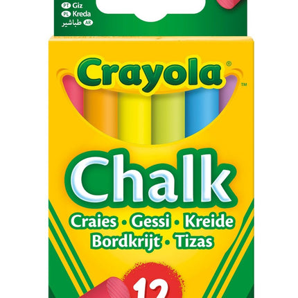 Crayola Cretă colorată fără praf, 12 buc